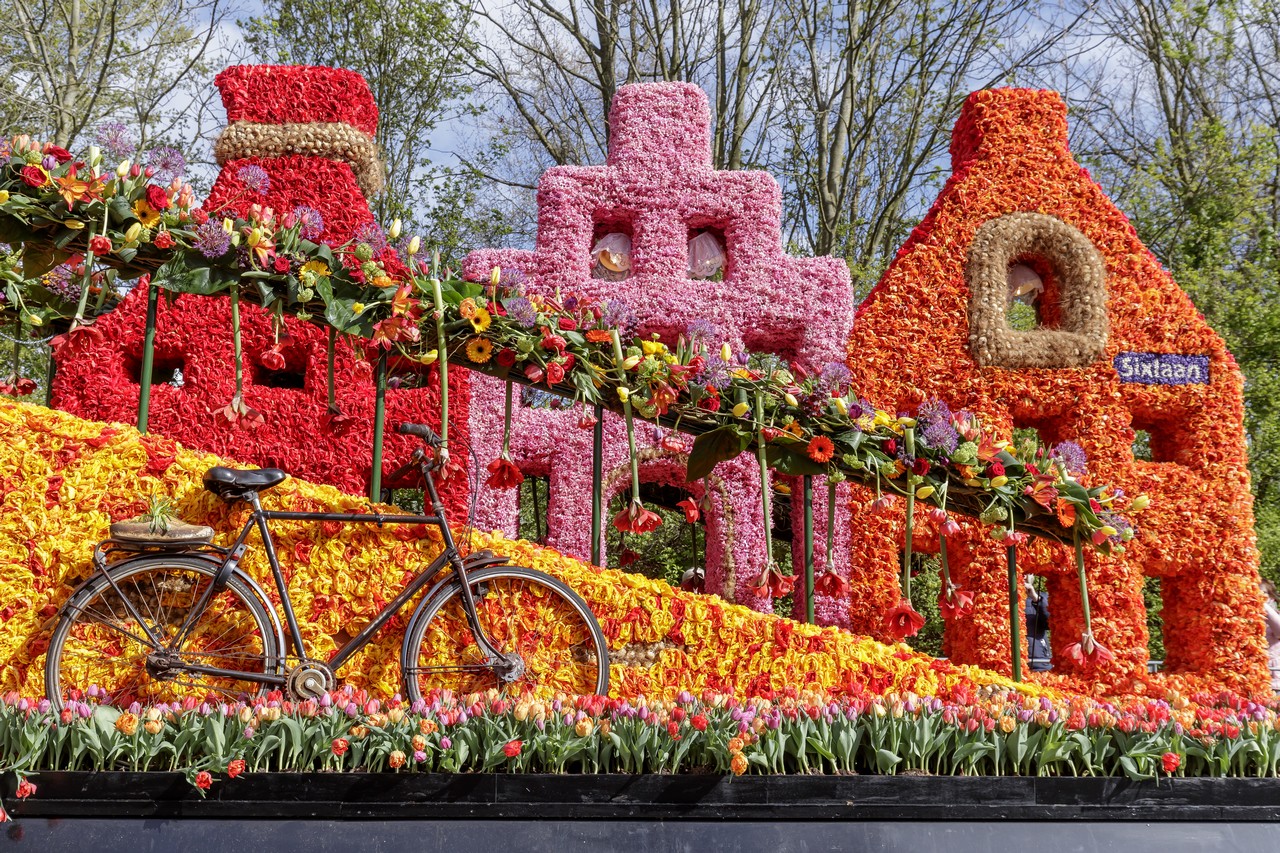 Školní výlet na květinové korzo v Holandsku
